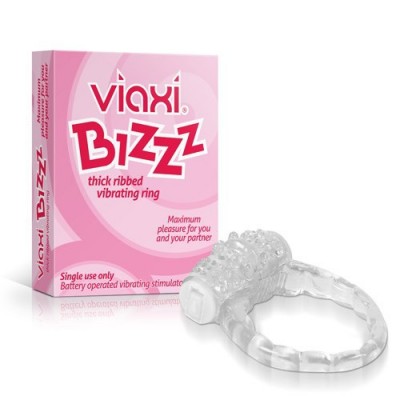 Viaxi BIZZZ Thick Ribbed Vibration Ring